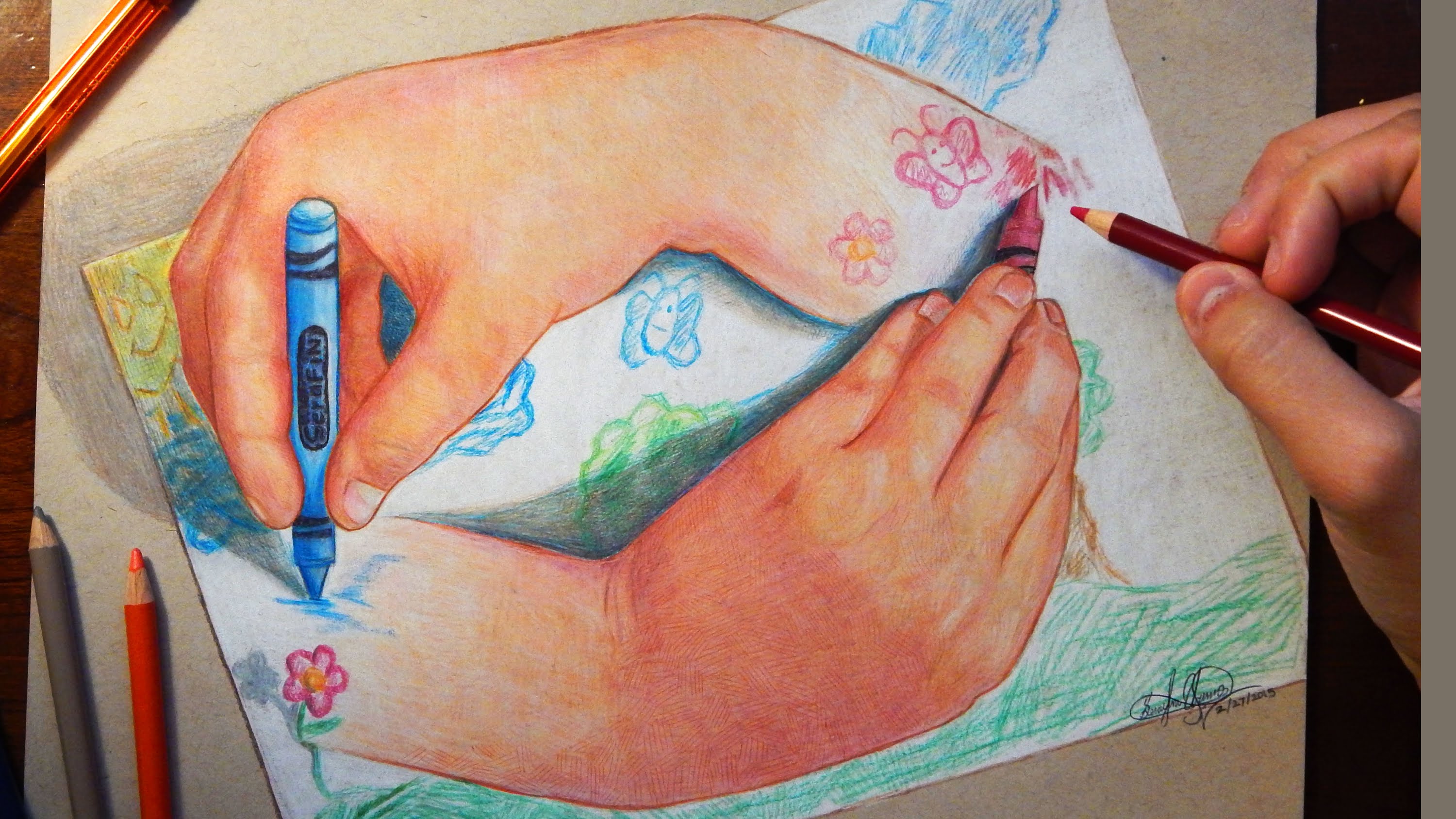 3000x1688 Hands Drawing Hands M.c. Escher's The Drawing Hands