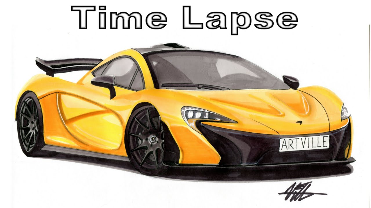 1280x720 Mclaren P1 Drawing