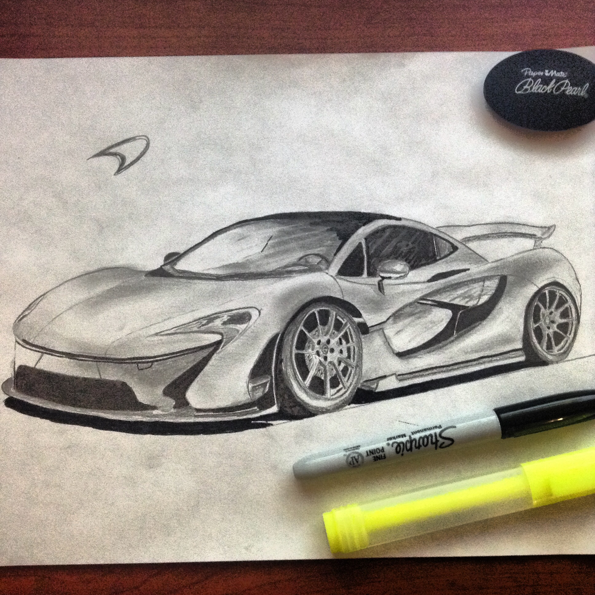 1936x1936 Mclaren P1 Car Drawings Mclaren P1 And Car Drawings
