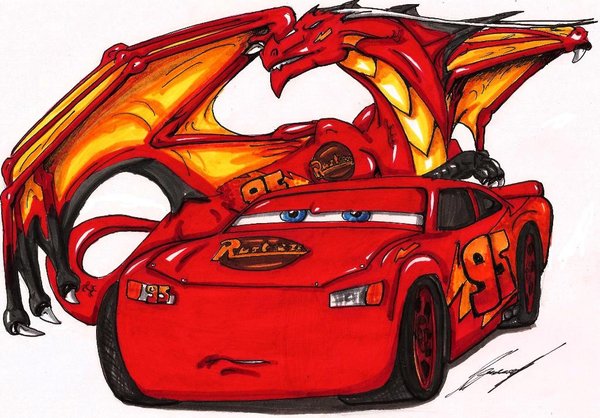 600x418 Lightning Mcqueen By Lowrider Girl