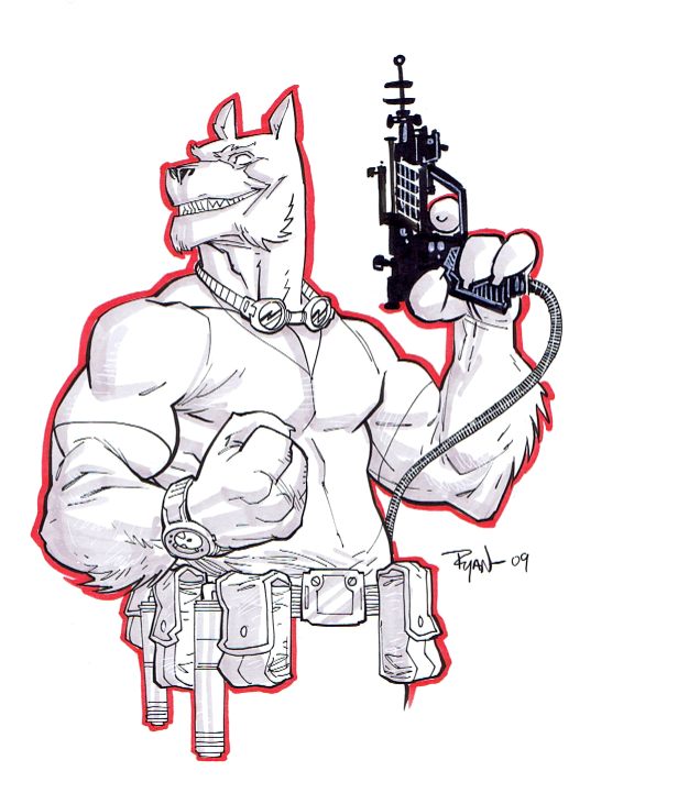 616x731 Science Dog Sketch By Ryanottley