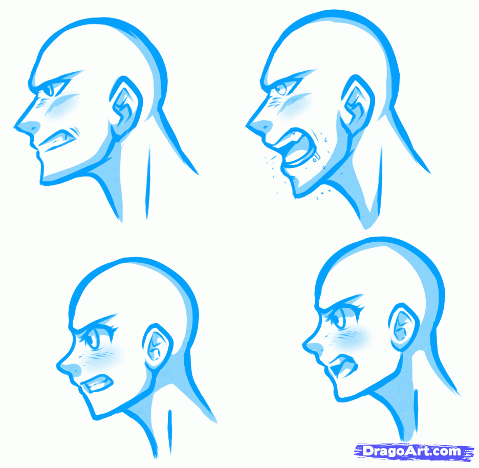 936x914 How To Draw Angry Faces, Anime Angry Face Step 1 Drawing People