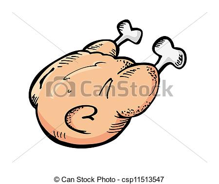 450x378 Chicken Meat Doodle Eps Vector