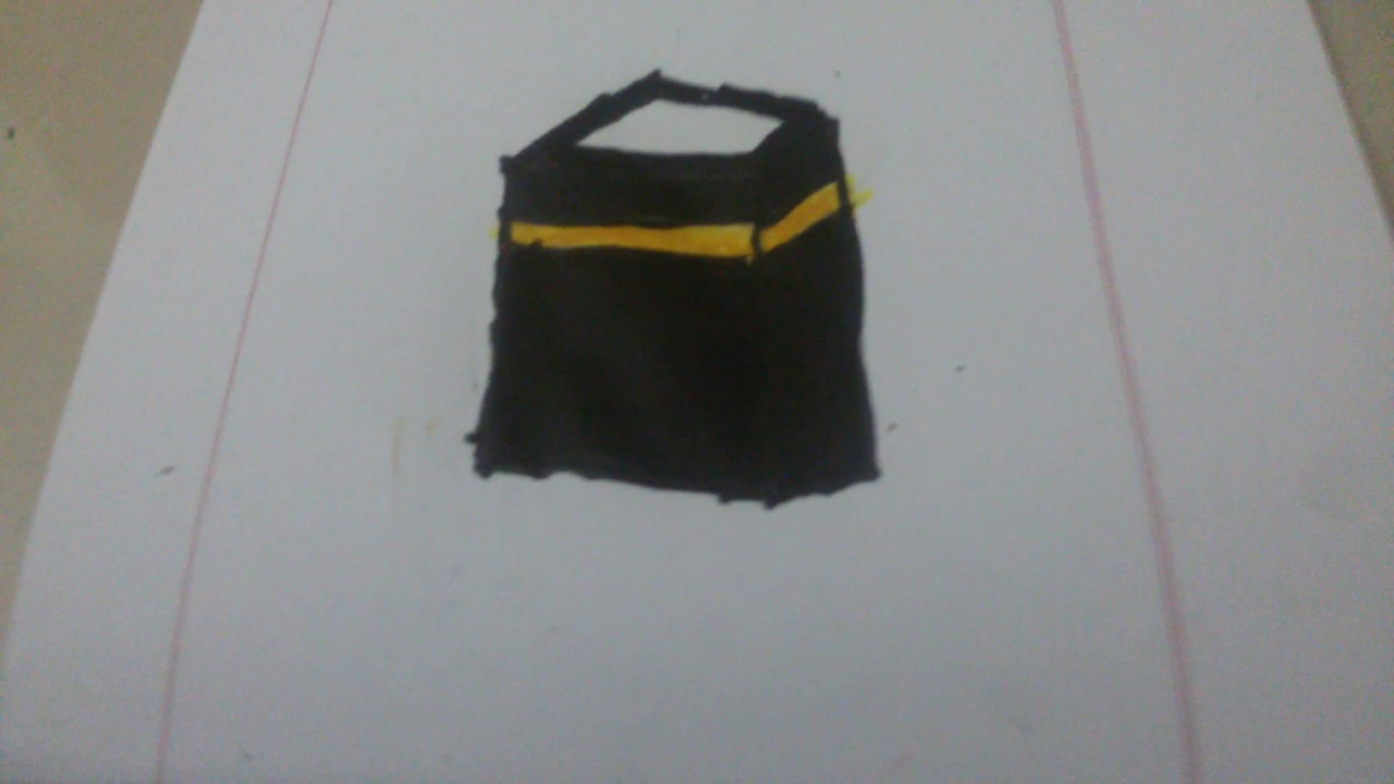 1280x720 How To Draw Muslim Mecca Kaaba Drawing Steptamil