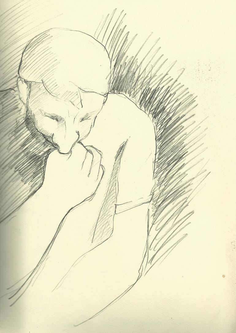 770x1084 Saatchi Art Clint Watson, The Mechanic Drawing By Noe Badillo