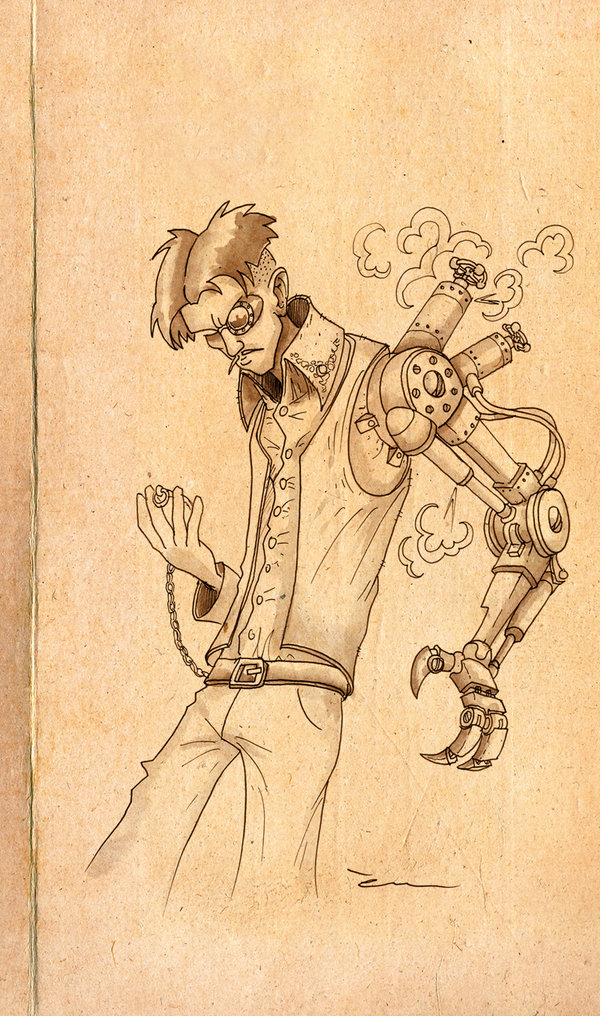 600x1016 Steampunk Arm By Mathieu Larno
