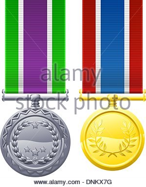 300x384 A Drawing Of Two Military Style Chest Medals Or Decorations Stock