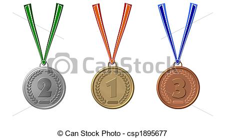 450x277 Set Of Sports Medals Isolated Stock Illustrations