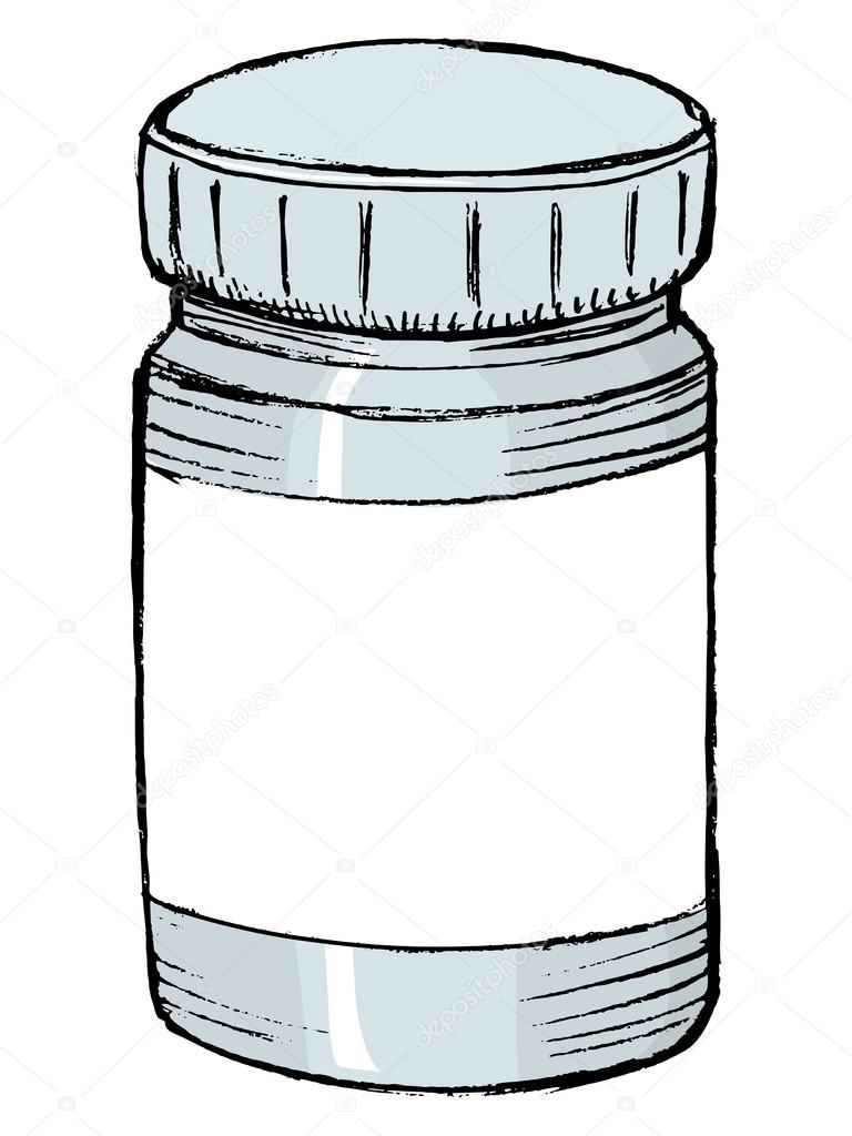 768x1024 Bottle Of Medicine Stock Vector Perysty