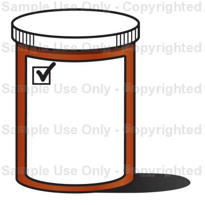 400x400 Medicine Bottle Drawing