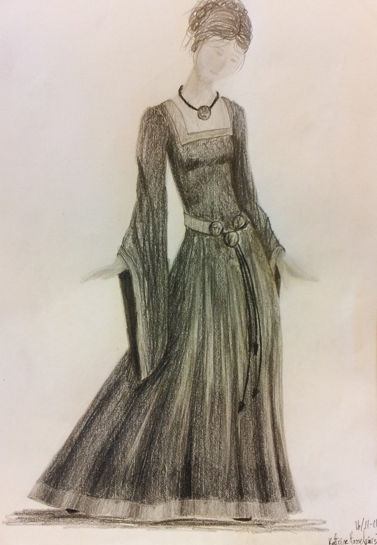 Medieval Dress Drawing at GetDrawings | Free download