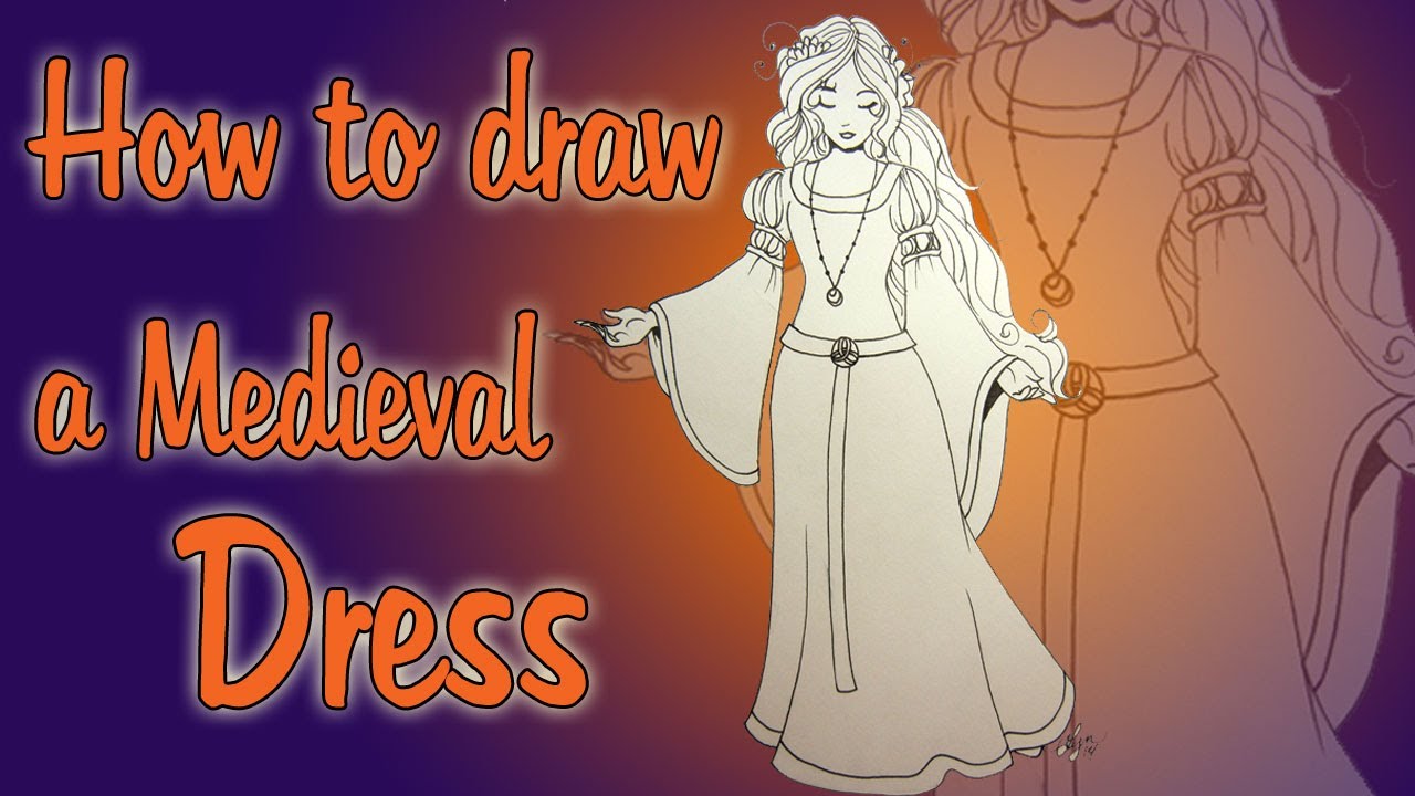 1280x720 How To Draw A Medieval Dress