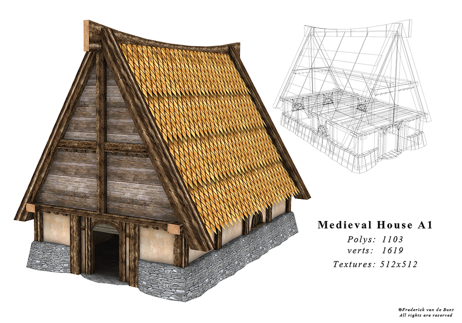 900x630 Medieval House A1 By On @
