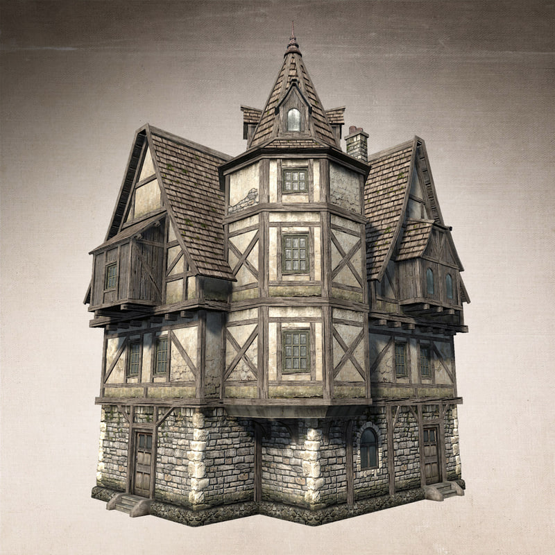 800x800 Fantasy Medieval House