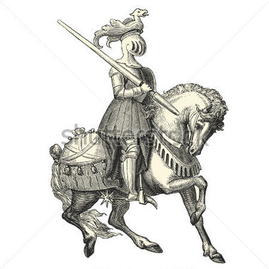 380x380 Medieval Knight Drawing