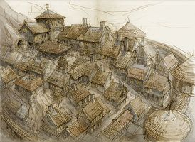 274x200 Drawing Medieval Village Gameuildings Medieval