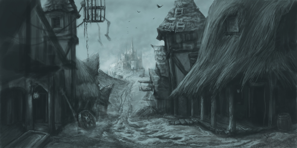 1000x499 Medieval Village (Wip) By Jenniferkearney