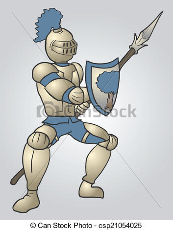 353x470 Creative Design Of Medieval Warrior Vector Illustration