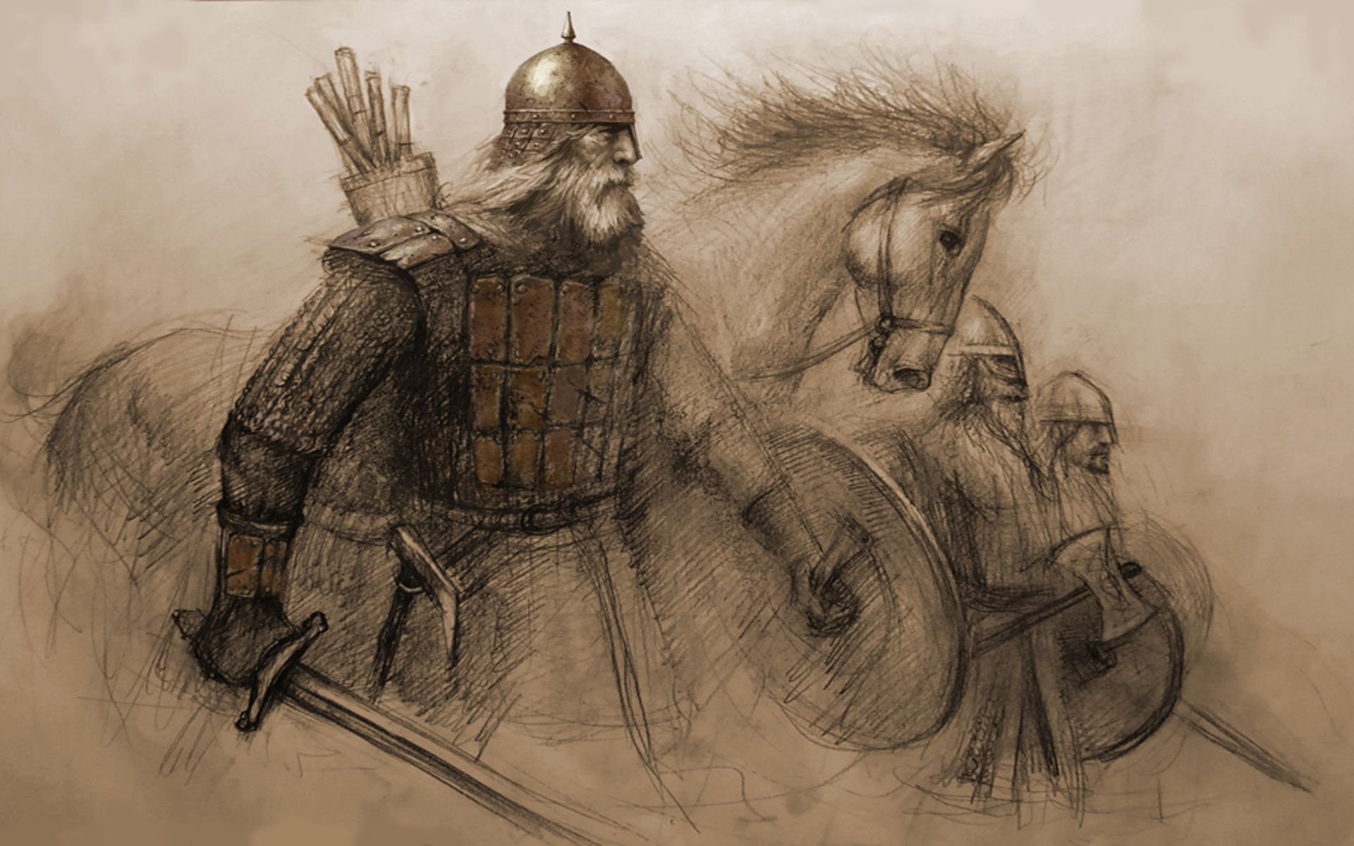 1920x1200 Medieval Warrior Art