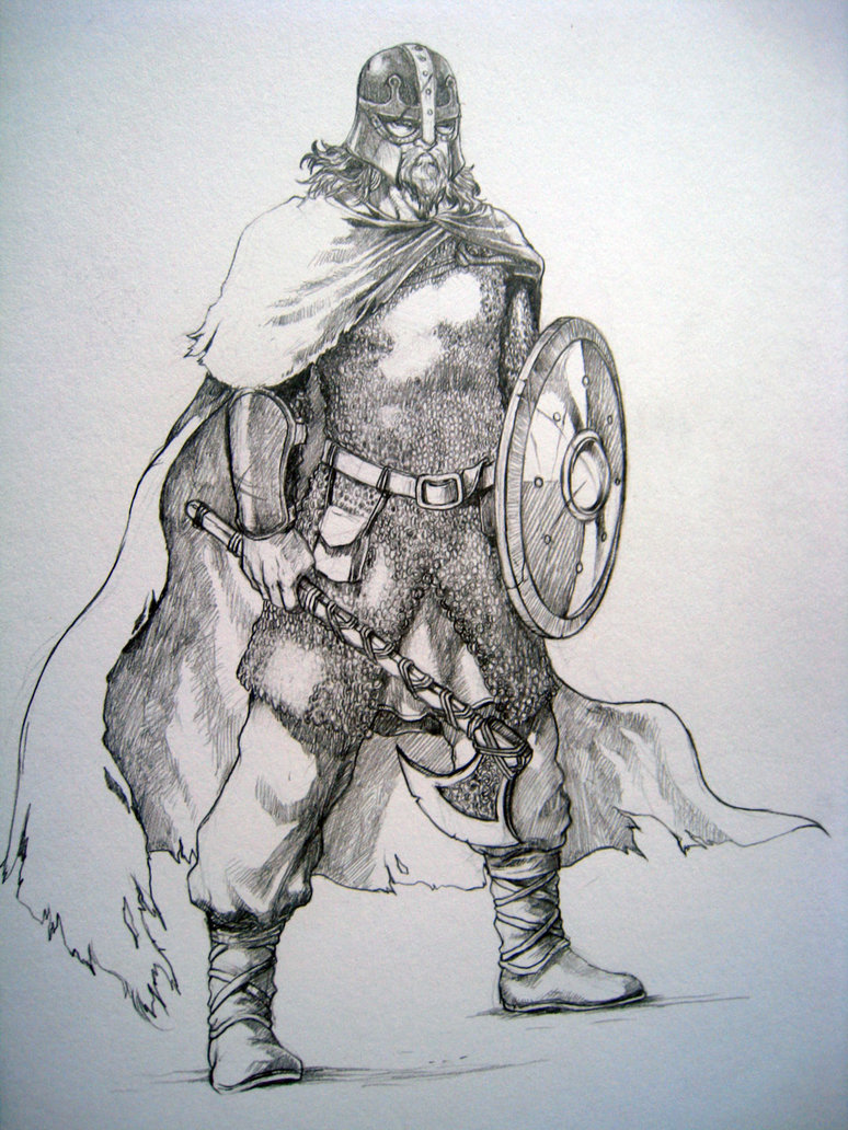 774x1032 Norse Warrior By Evilapai