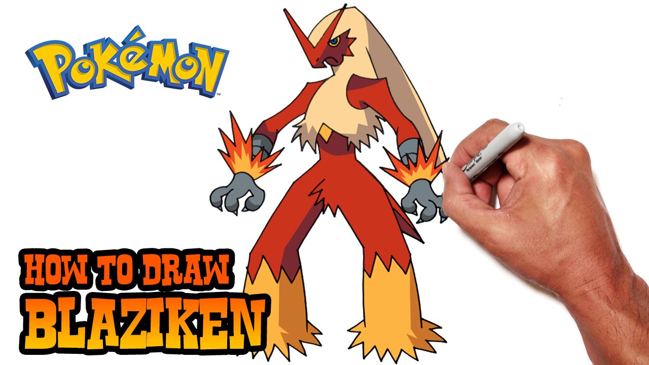 1280x720 How To Draw Blaziken Pokemon