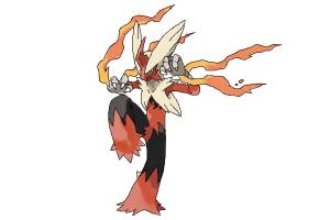 300x200 How To Draw Mega Blaziken