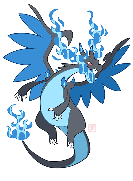 515x700 Mega Charizard X Part Of A Recent Commission To Draw Mega