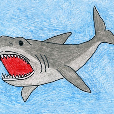 Megalodon Shark Drawing at GetDrawings | Free download