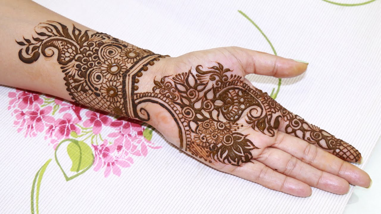 1280x720 Quick Amp Easy To Draw Floral Henna Design Step By Step Tutorial