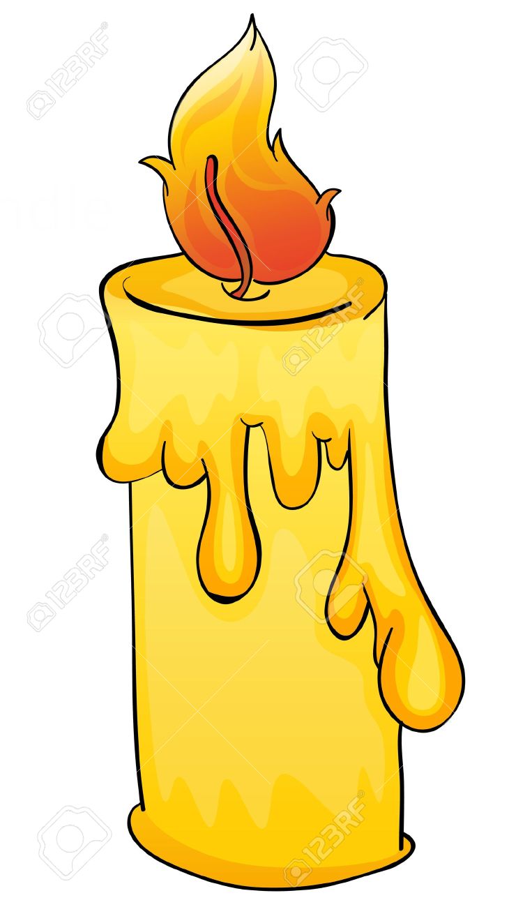 730x1300 Illustration Of A Simple Candle Royalty Free Cliparts, Vectors