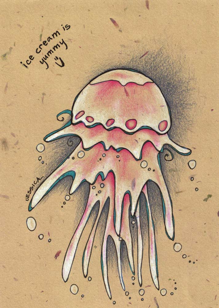 712x1000 One Flying Scoop Of Melting Ice Cream Art Amp Musings