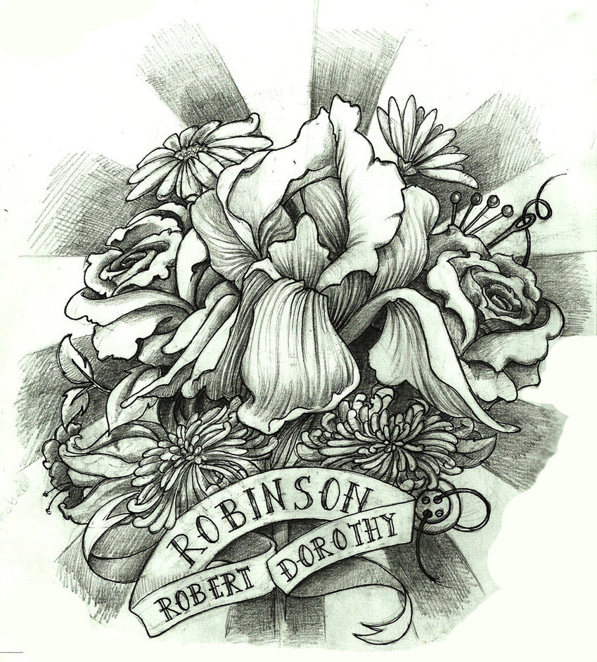 849x941 Memorial Tattoo By Endofnonentity