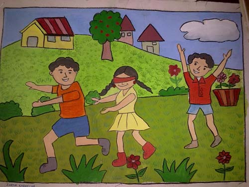 500x375 Small Hands Big Art Memory Drawing