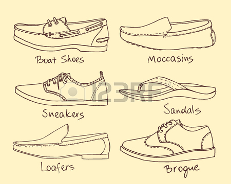 450x360 268 Mens Shoes Vector Stock Vector Illustration And Royalty Free