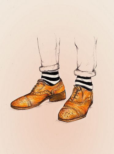 372x500 Tim Burton Style He Always Wears Striped Socks Because It Makes
