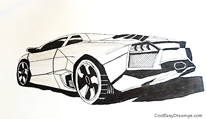 690x400 Mercedes Benz Drawing (Cartoon Style)