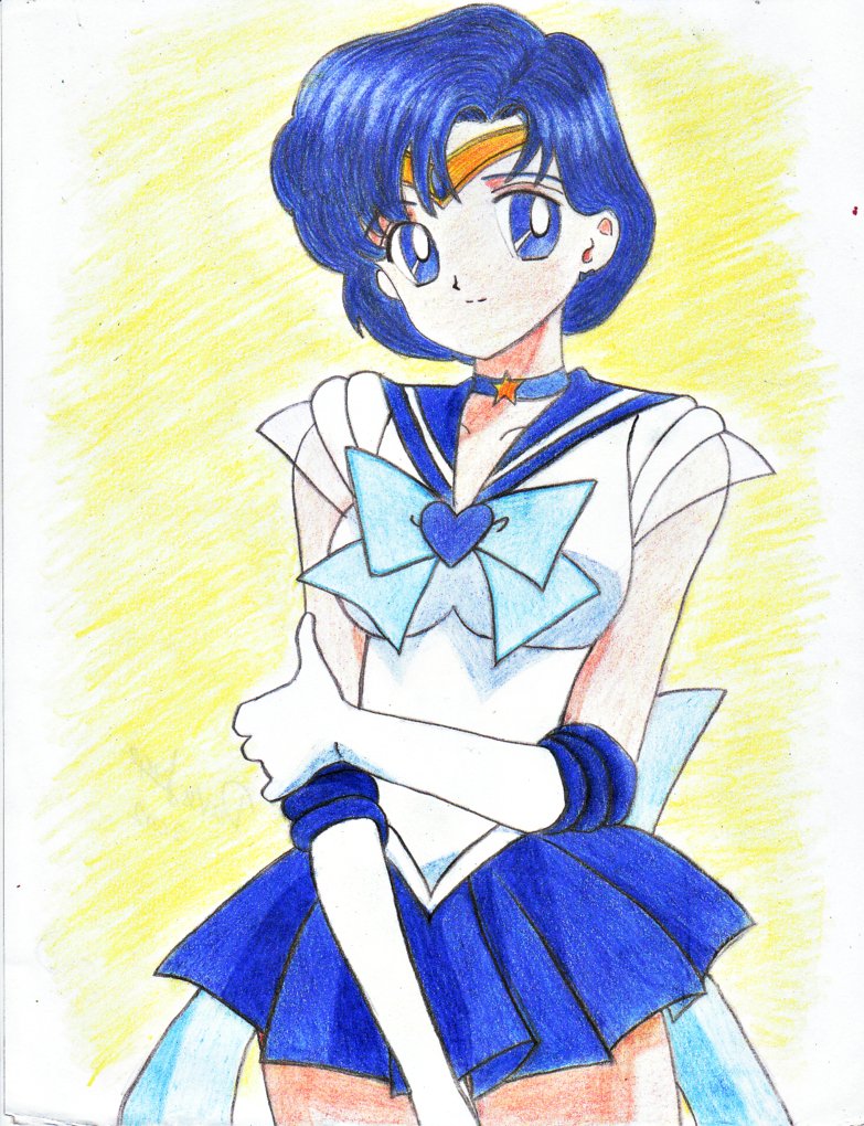 783x1020 Sailor Mercury Drawing By Deviantdave777