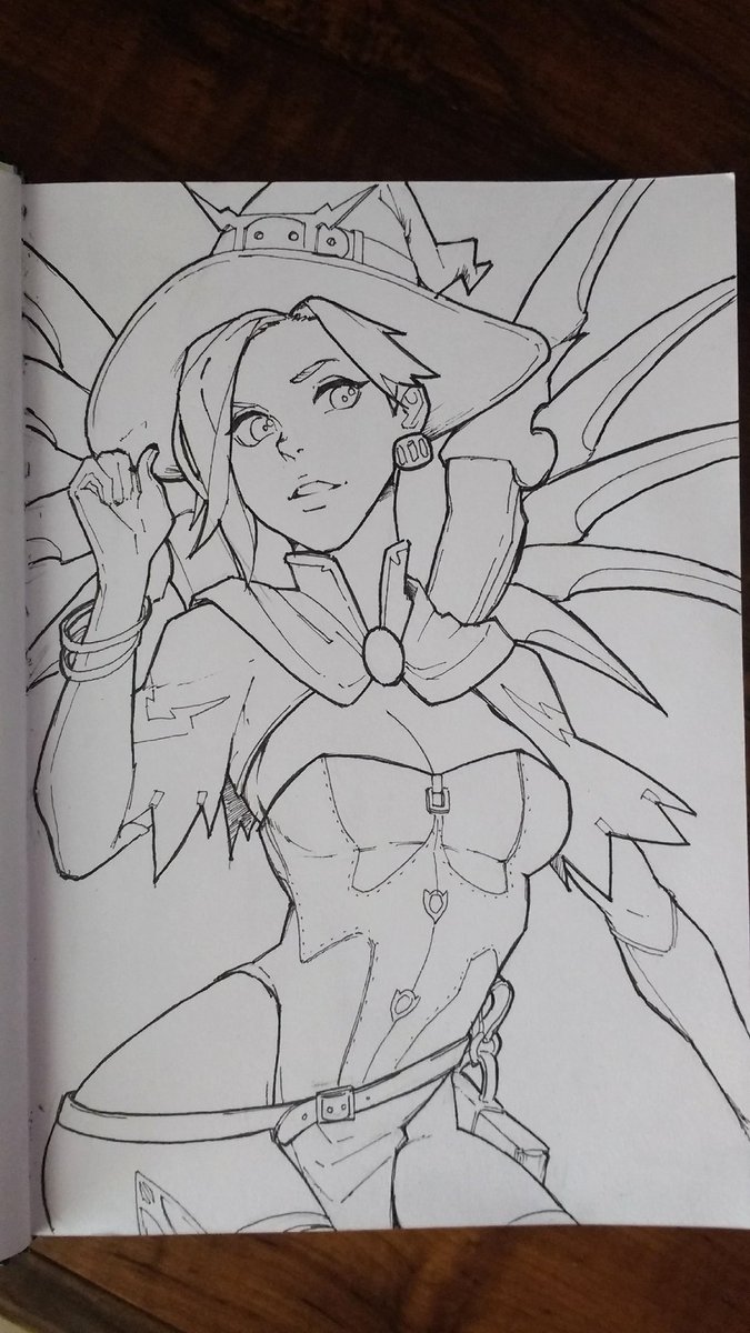 675x1200 Kevvv On Twitter Warm Up Inks. Witch Mercy