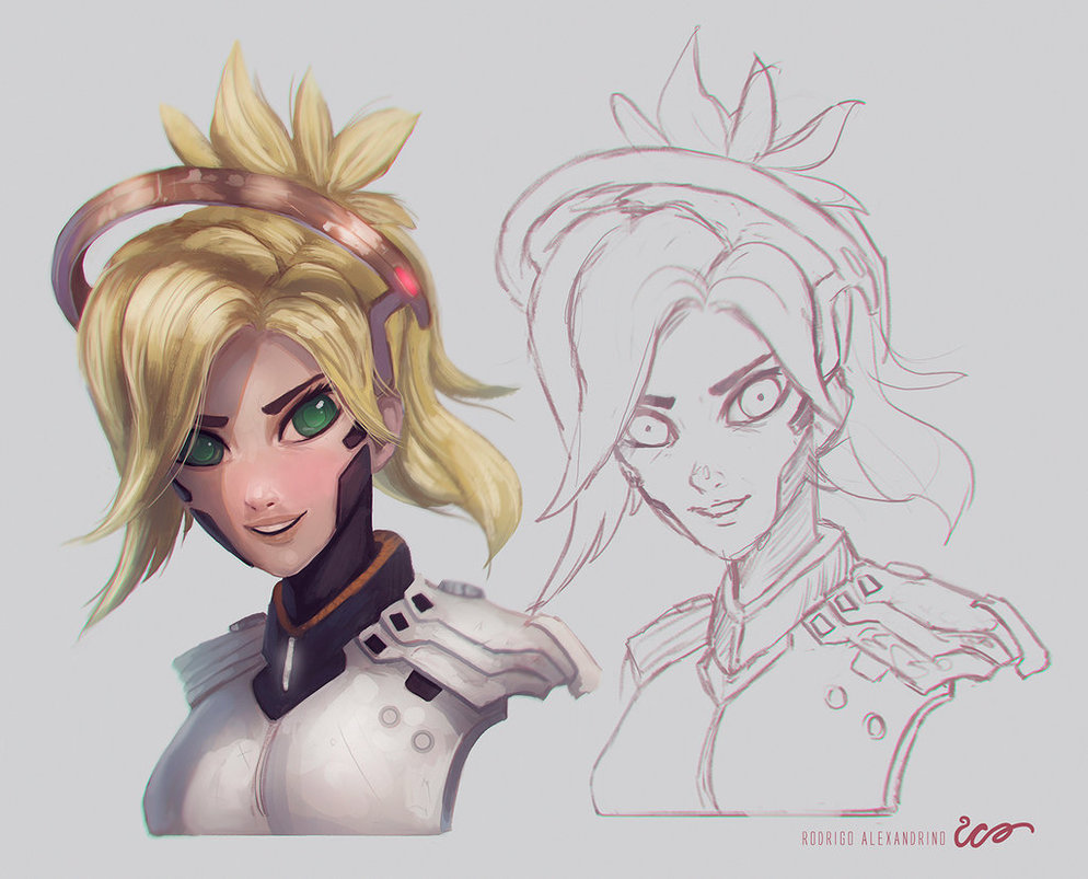 994x803 Mercy Overwatch By Rodrigoico