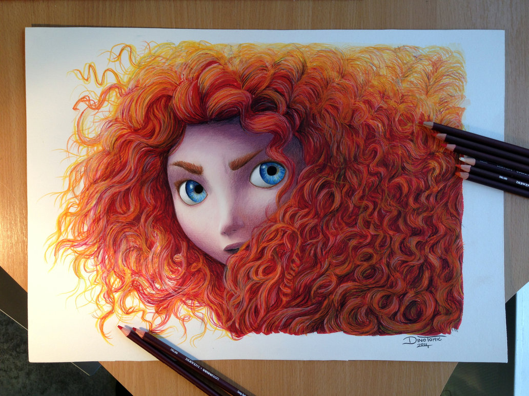 1032x774 Merida Color Pencil Drawing ( For Sale ) By Atomiccircus