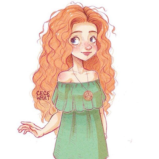 610x610 Art, Brave, Cute, Disney, Draw, Drawing, Fan, Fanart, Ginger, Girl