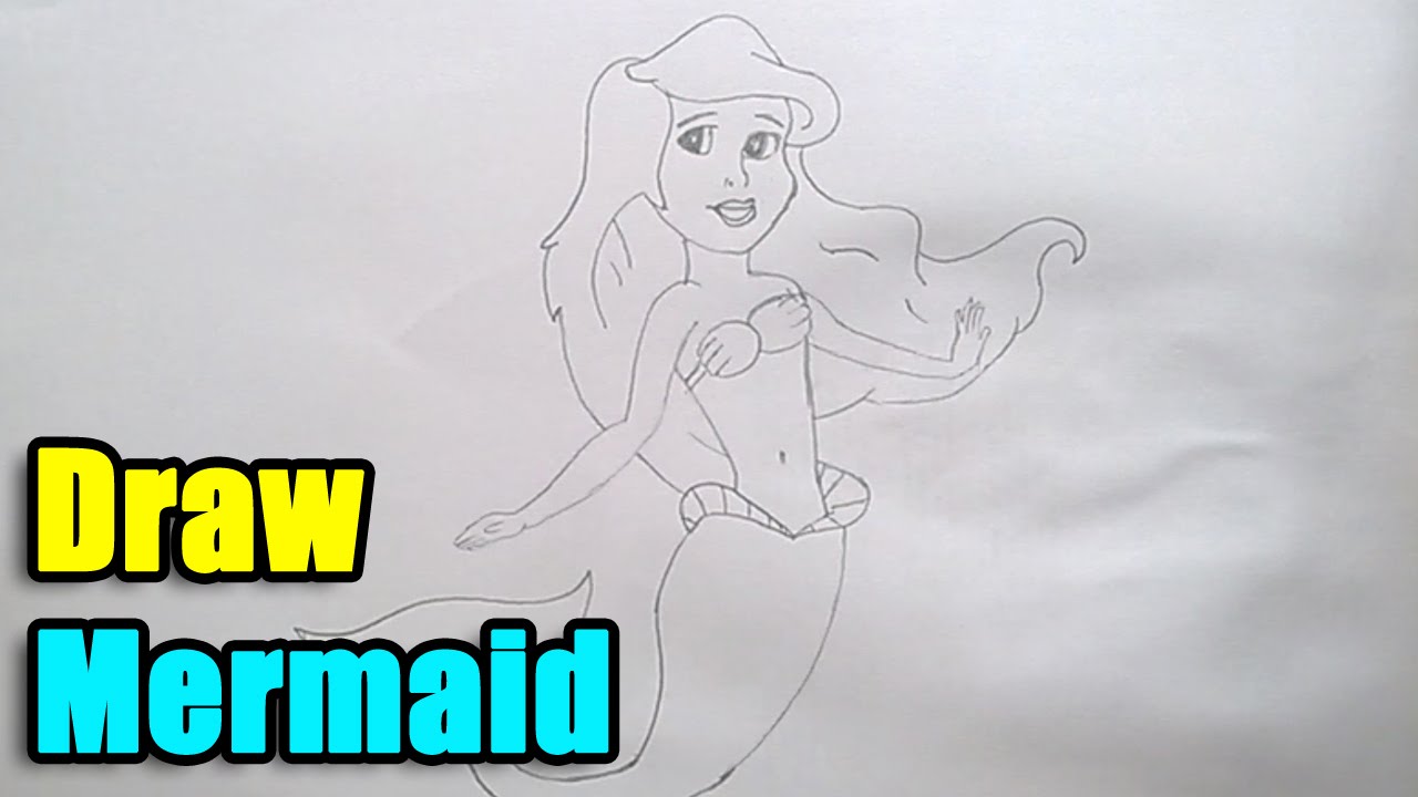 1280x720 How To Draw A Mermaid For Kids