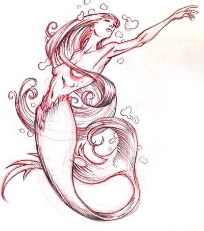 400x453 Mermaid Tattoo Ideas