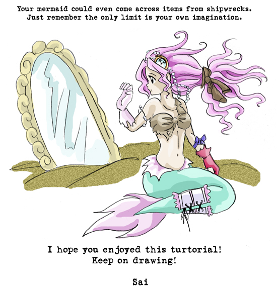 550x583 How To Draw Mermaids Pg 1 By Sai Manga Tuts