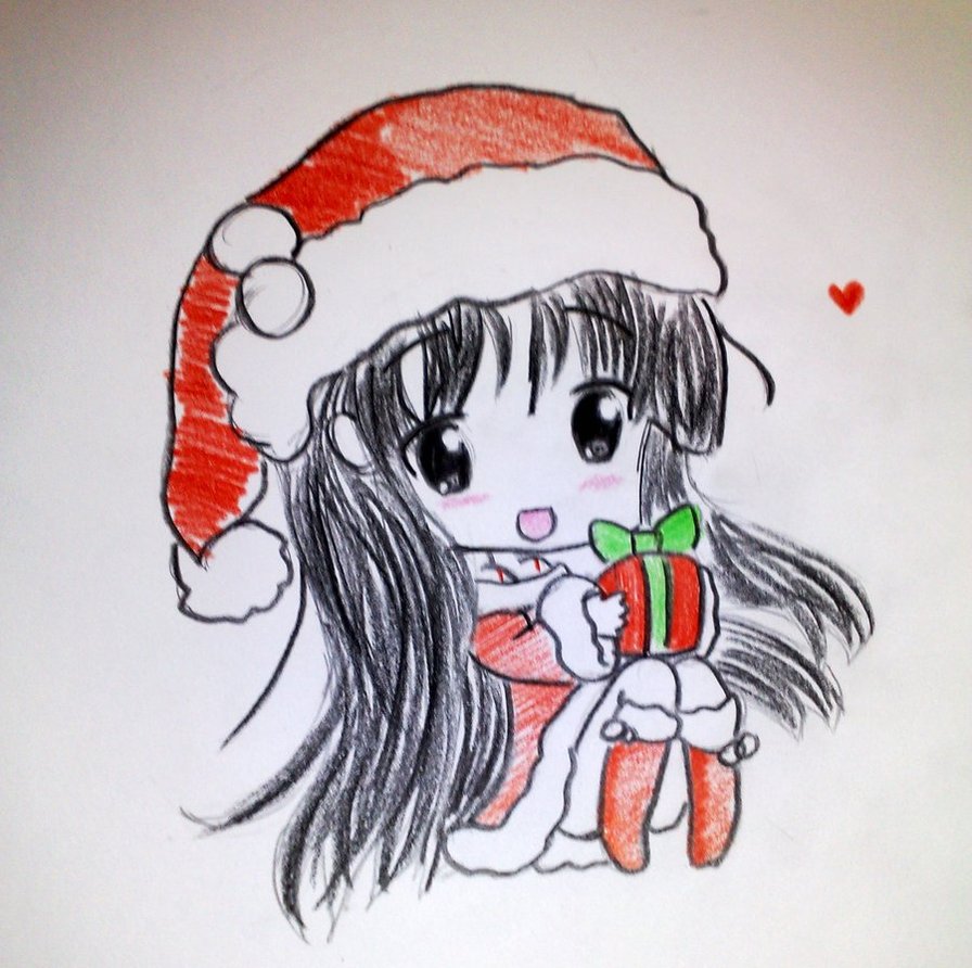 896x892 Merry Christmas Everyone By Kimitos Drawing
