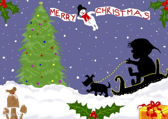 690x490 Merry Christmas To You All A Fantasy Speedpaint Drawing By
