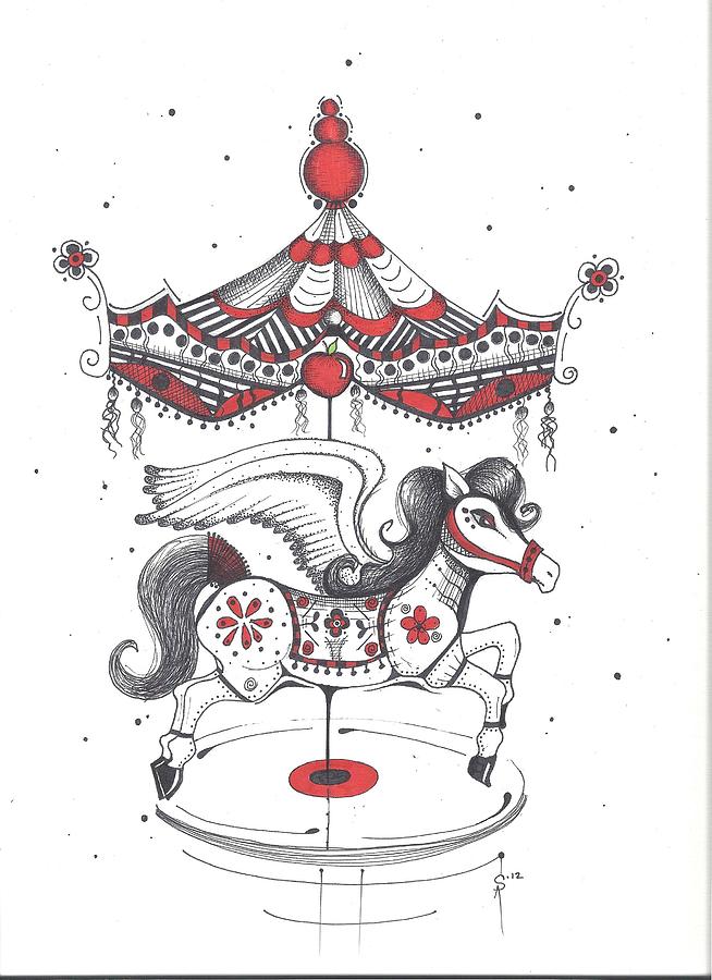 654x900 Merry Go Round Canvas Print Canvas Art By Sheri Athwal Merry