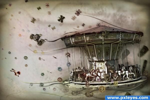 600x400 Merry Go Round Drawing