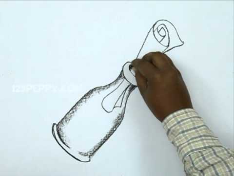 480x360 How To Draw A Message In A Bottle