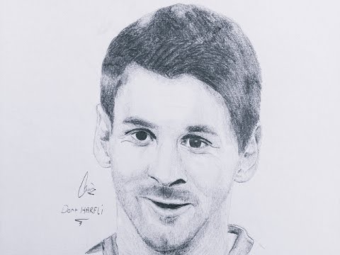 480x360 Speed Drawing Of Messi ,time Lapse Portrait Drawing